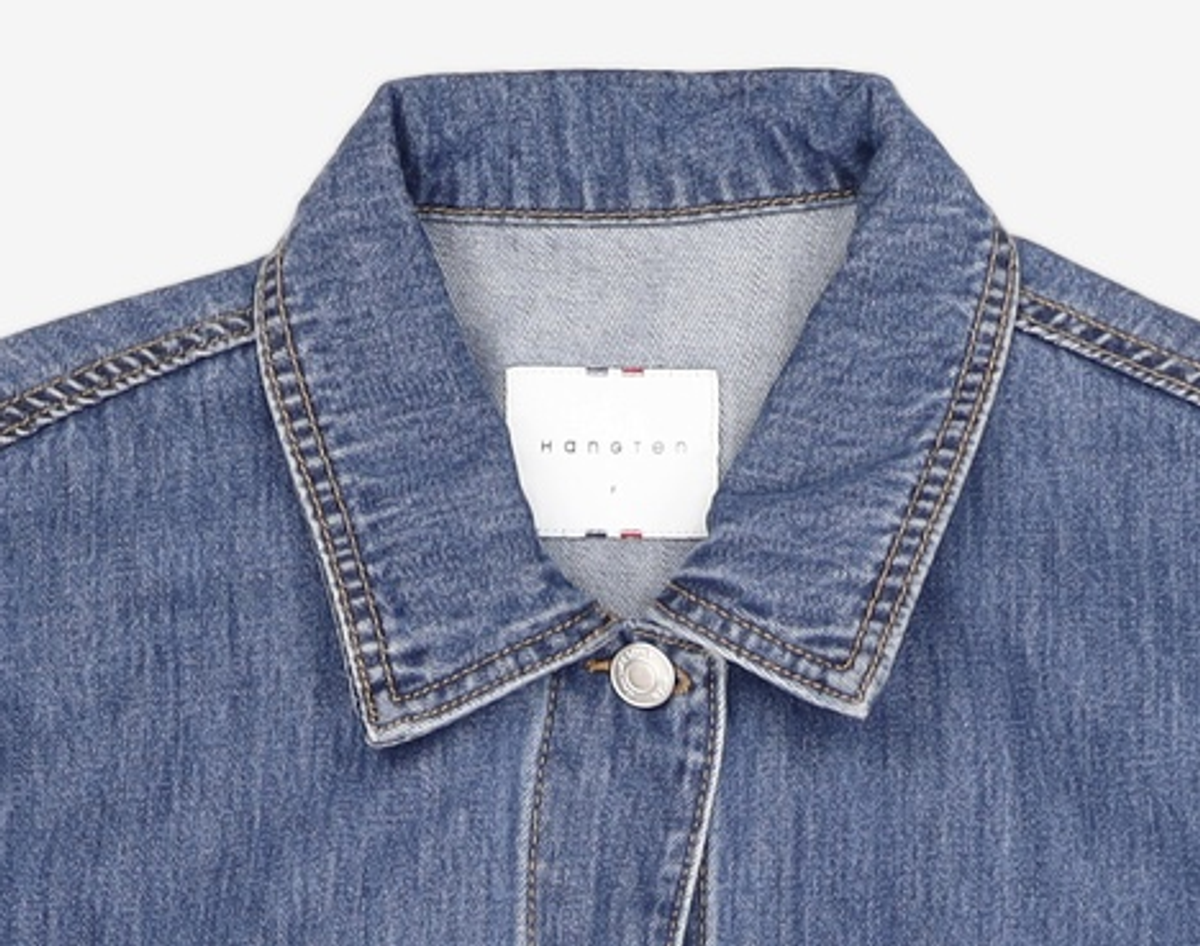 행텐(HANG TEN) 여성 크롭 데님자켓_265(10460-111-201-10) FREE