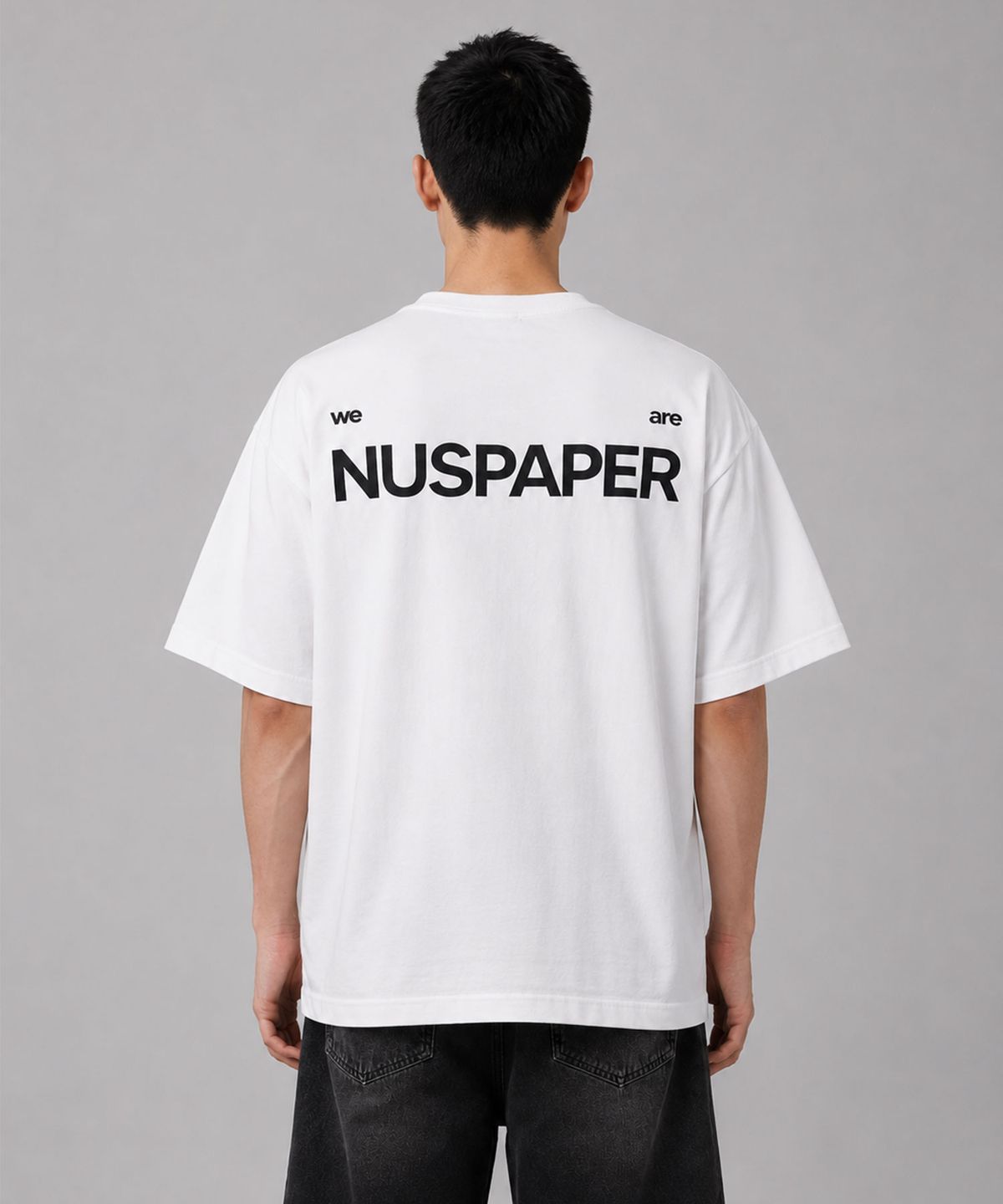 누스페이퍼(NUSPAPER) 페이지 티셔츠 화이트