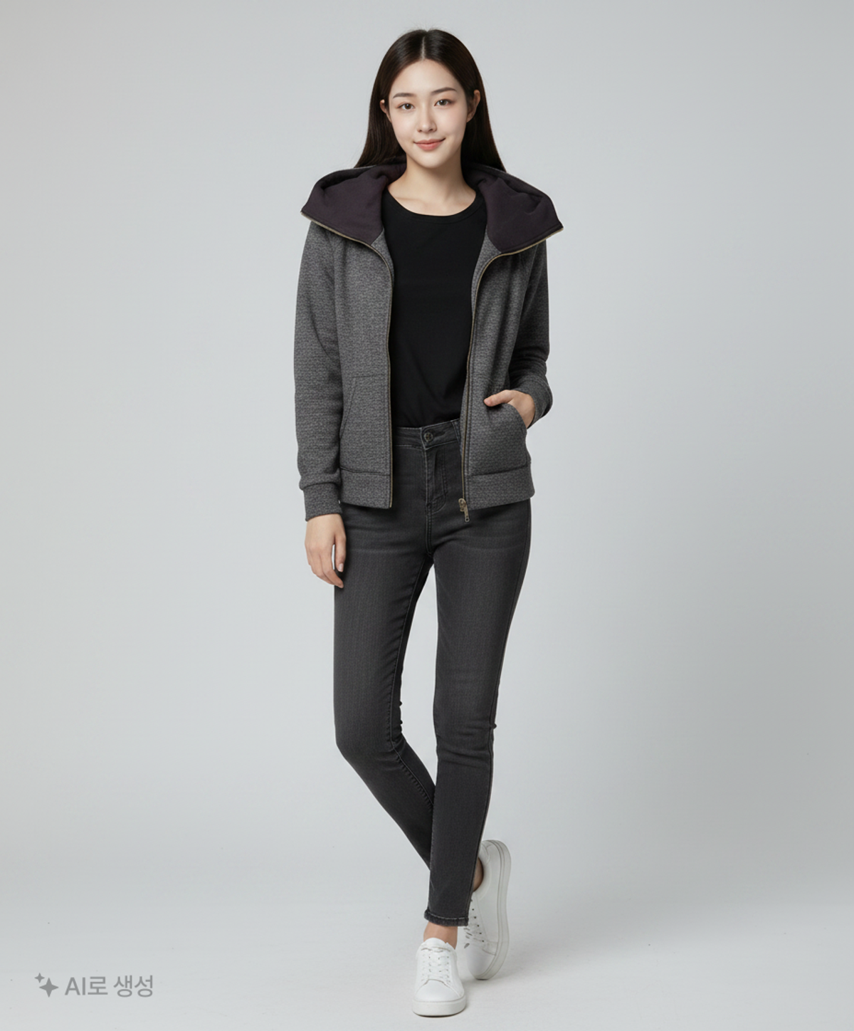 게스(GUESS) 후드 집업 S