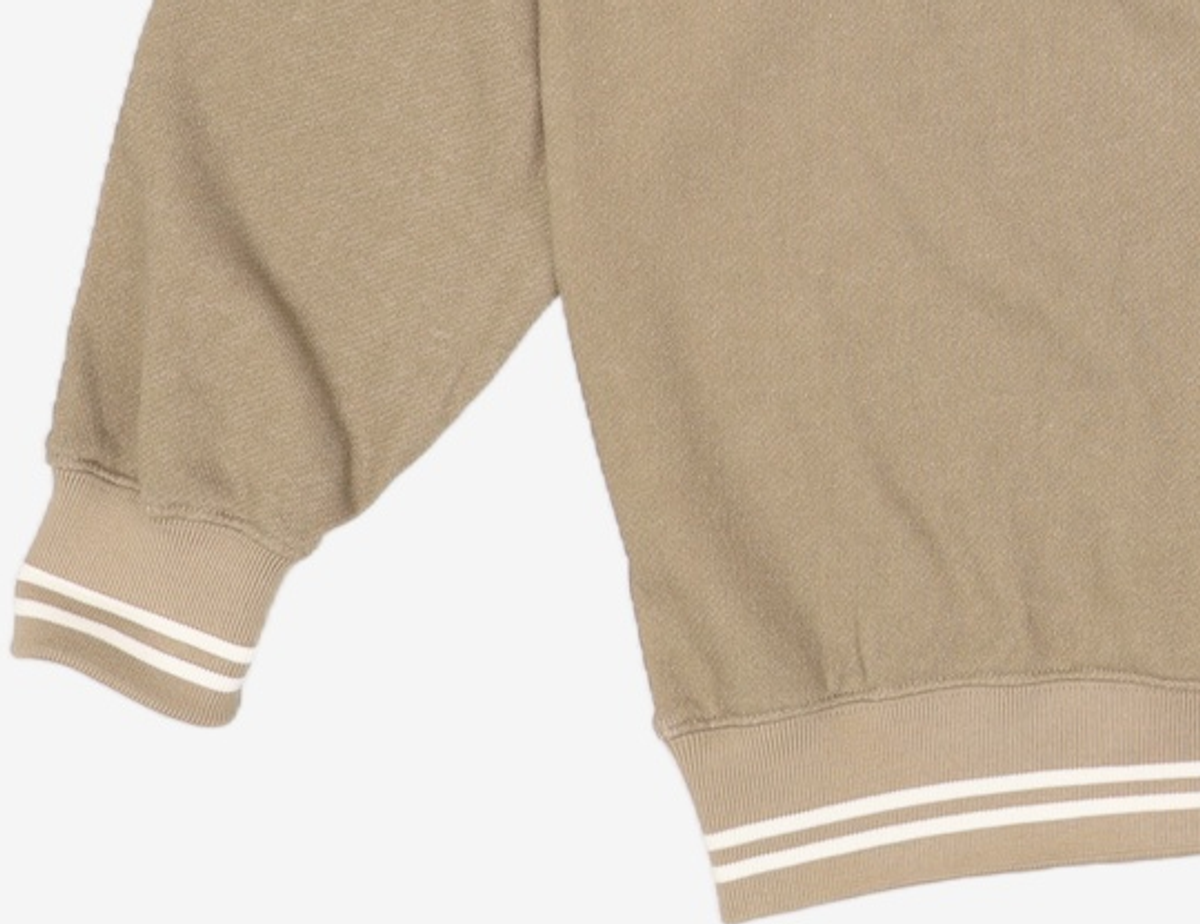 디스커스 애슬레틱(DISCUS ATHLETIC) DA × OAM Stripe Ribbed Sweatshirt Khaki Beige L