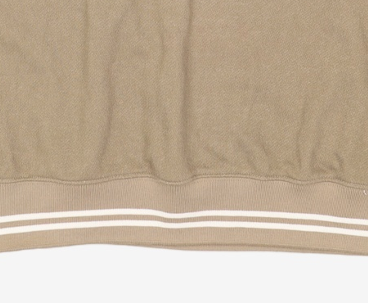 디스커스 애슬레틱(DISCUS ATHLETIC) DA × OAM Stripe Ribbed Sweatshirt Khaki Beige L