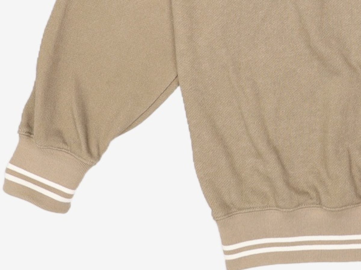 디스커스 애슬레틱(DISCUS ATHLETIC) DA × OAM Stripe Ribbed Sweatshirt Khaki Beige L