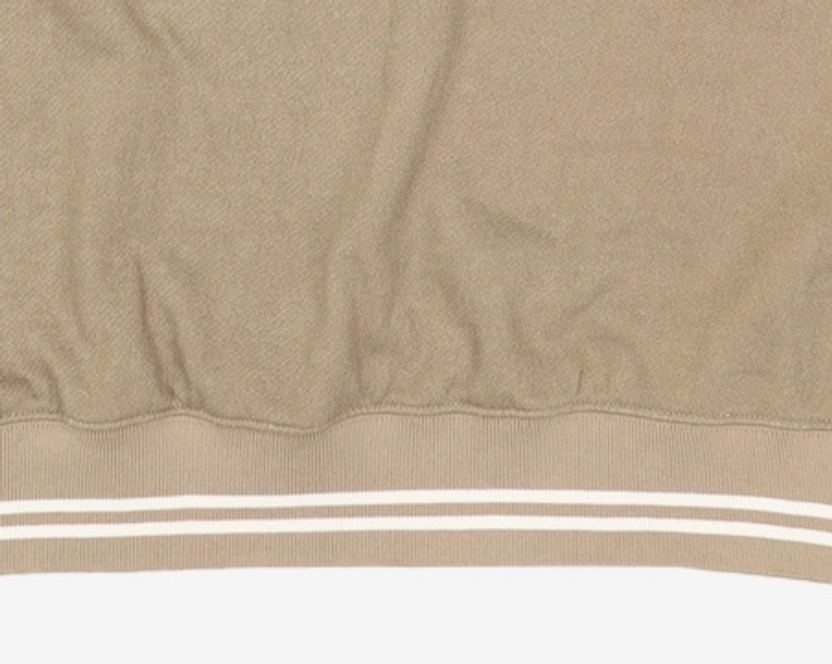 디스커스 애슬레틱(DISCUS ATHLETIC) DA × OAM Stripe Ribbed Sweatshirt Khaki Beige L