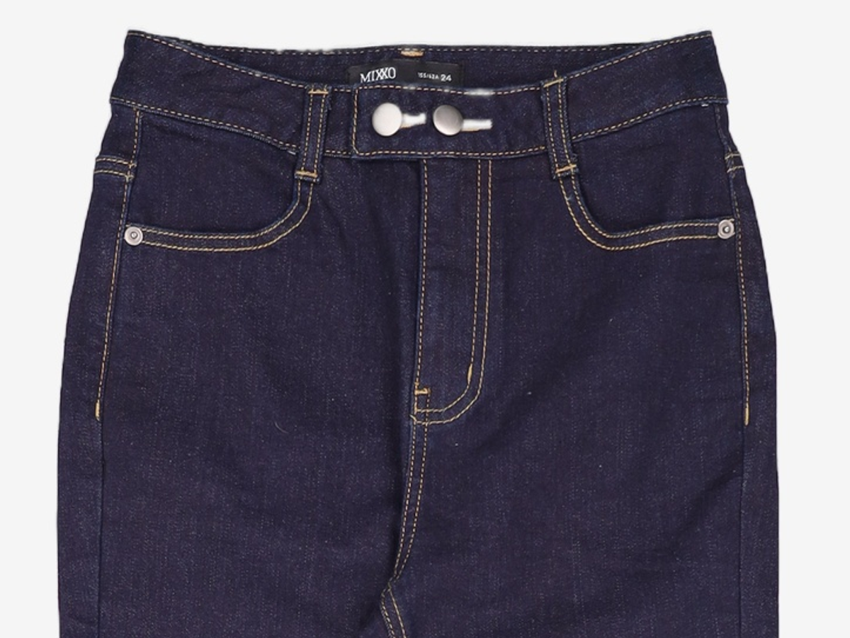 미쏘(MIXXO) 투버튼 롱부츠컷 데님 MIWTJCV44J 24