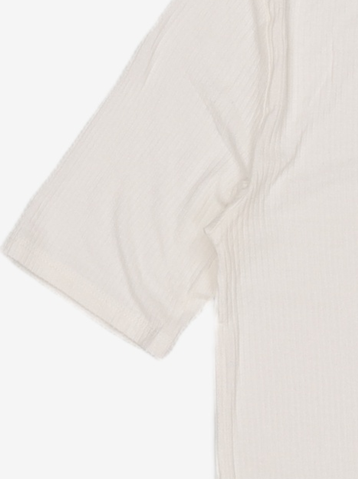 미쏘(MIXXO) 슬림 골지 티셔츠 MIWHWB740C S