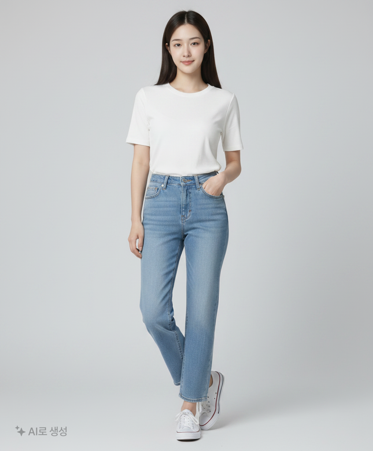 미쏘(MIXXO) 슬림 골지 티셔츠 MIWHWB740C S