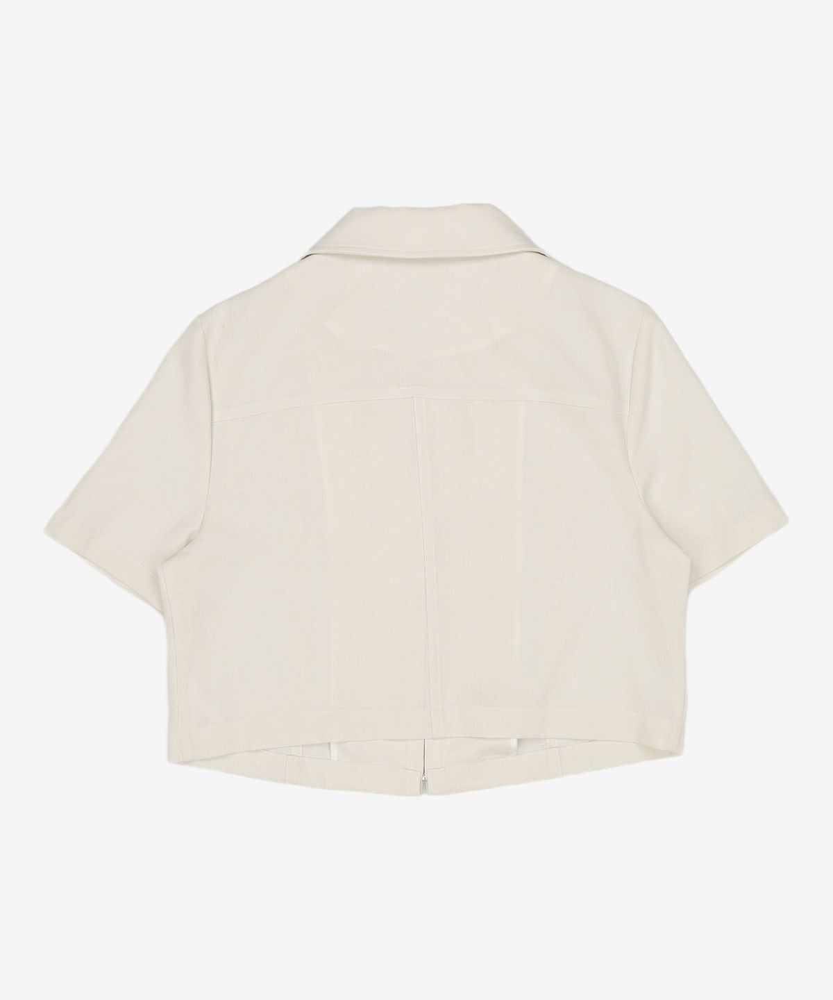 스파오(SPAO) (QR) 크롭 조직감소재 집업_SPJKC38W93 FREE
