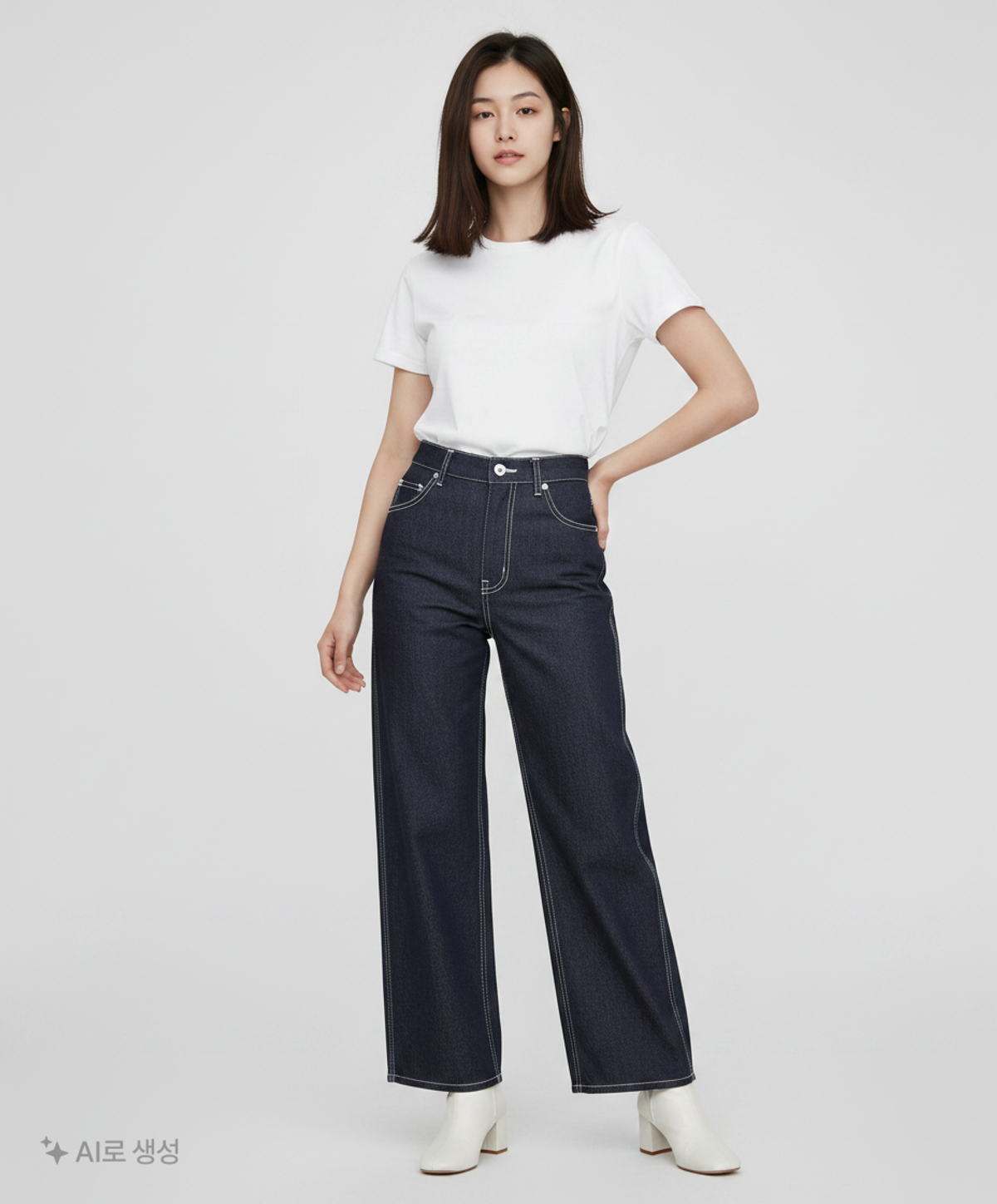 미쏘(MIXXO) 셋업 데님 뷔스티에_MIWBND507J S