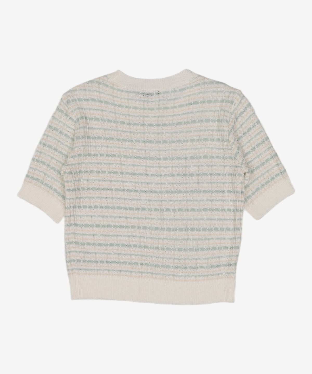 미쏘(MIXXO) [리오더]트위드 반팔 풀오버_KAC314T RE MIWKAC51QT FREE