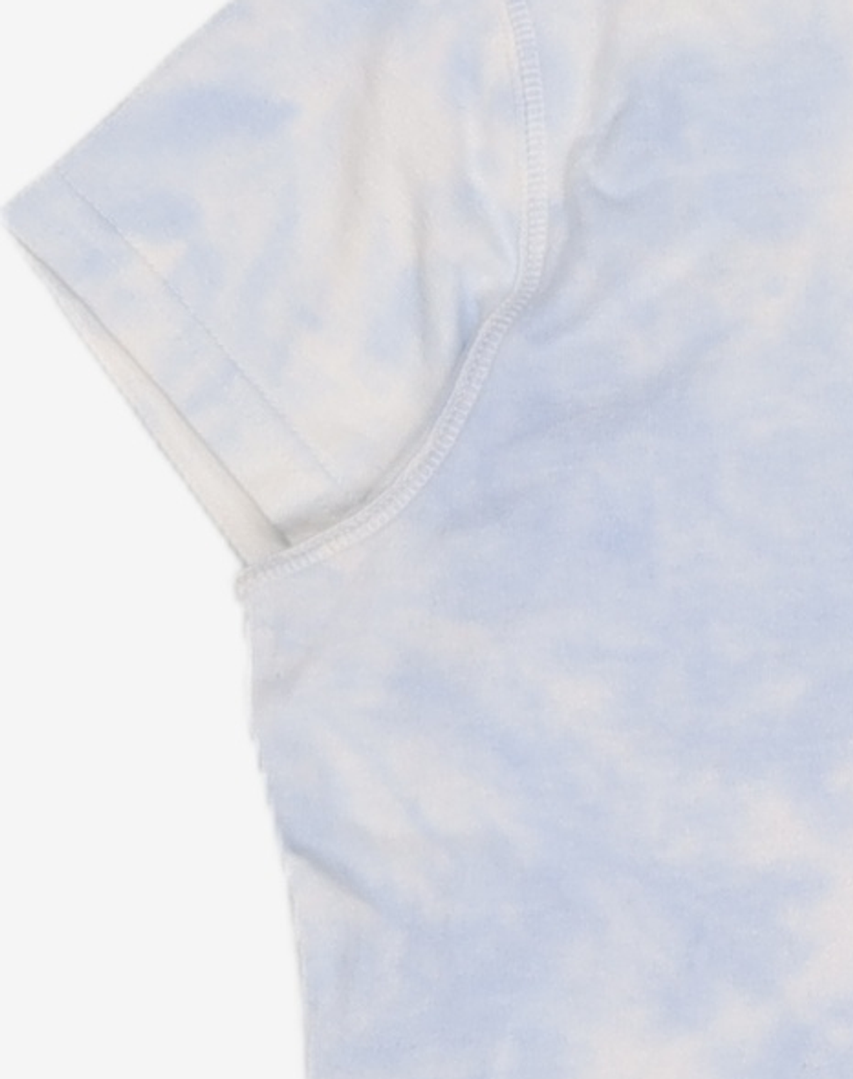 레스트앤레크레이션(REST&RECREATION) RR TIE DYE CROP T-SHIRT SKYBLUE