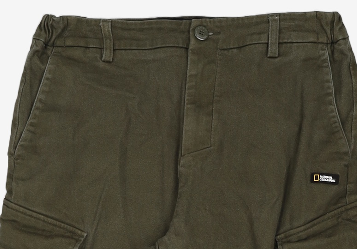 내셔널지오그래픽(NATIONALGEOGRAPHIC) N244MPT040 브러쉬 카고 팬츠 KHAKI L