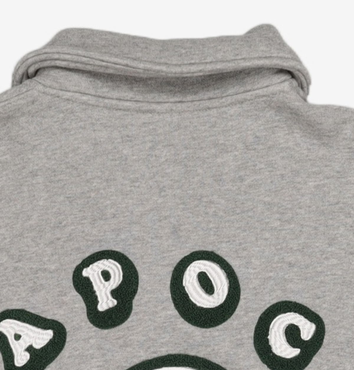 어피스오브케이크(APIECEOFCAKE) Cherry Bear Half Zipup Crewneck_Grey M
