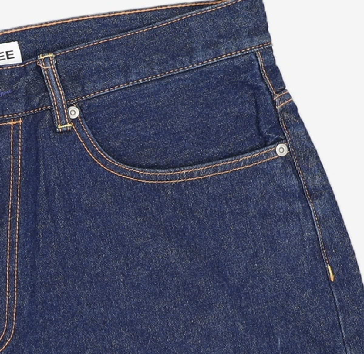 예스아이씨(YESEYESEE) [25SS] Basal 5 Pockets Denim Shorts Bleached Indigo