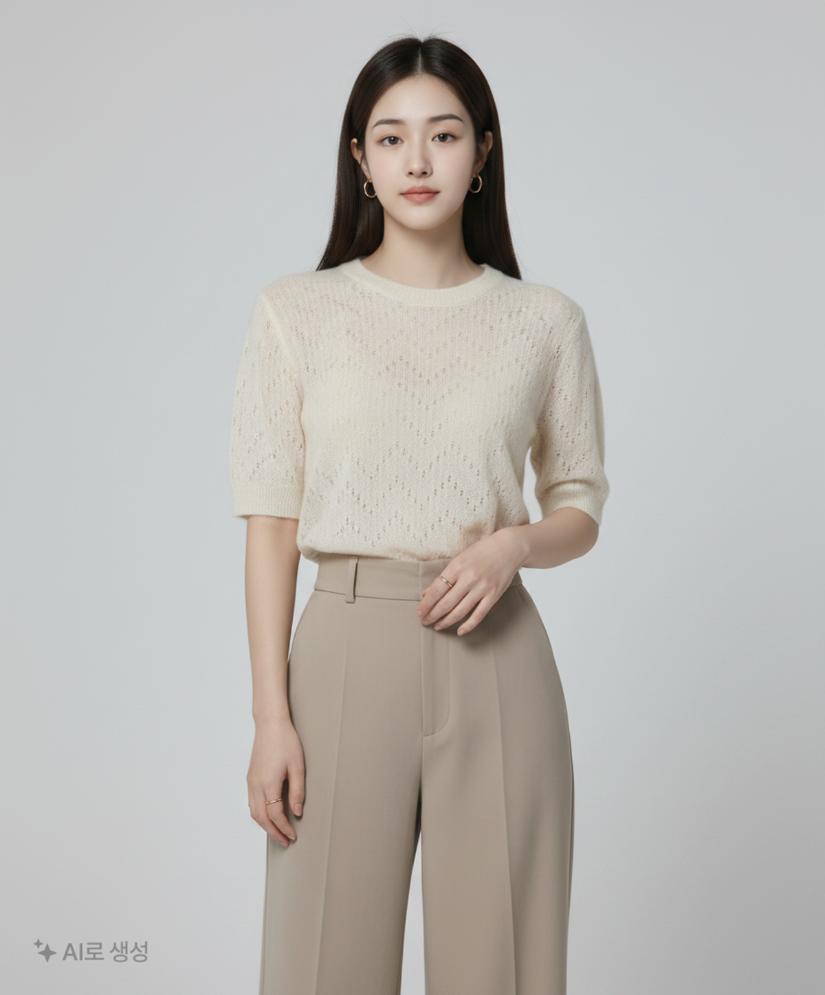 코텔로(KOTELO) Mohair Skashi Pullover  Light Green S