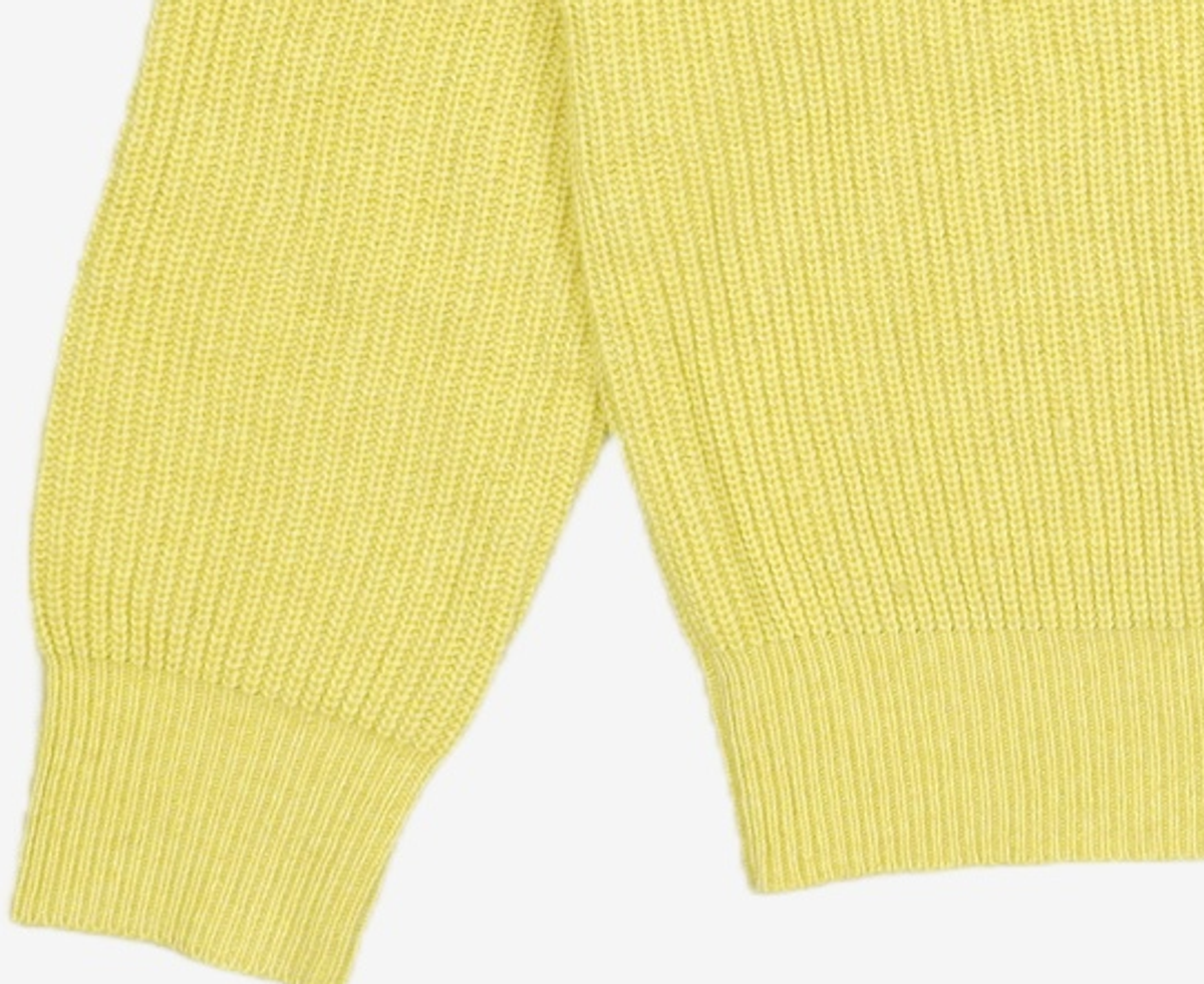 넌블랭크(NONBLANK) [현킴]램스울 라운드 니트_YELLOW S