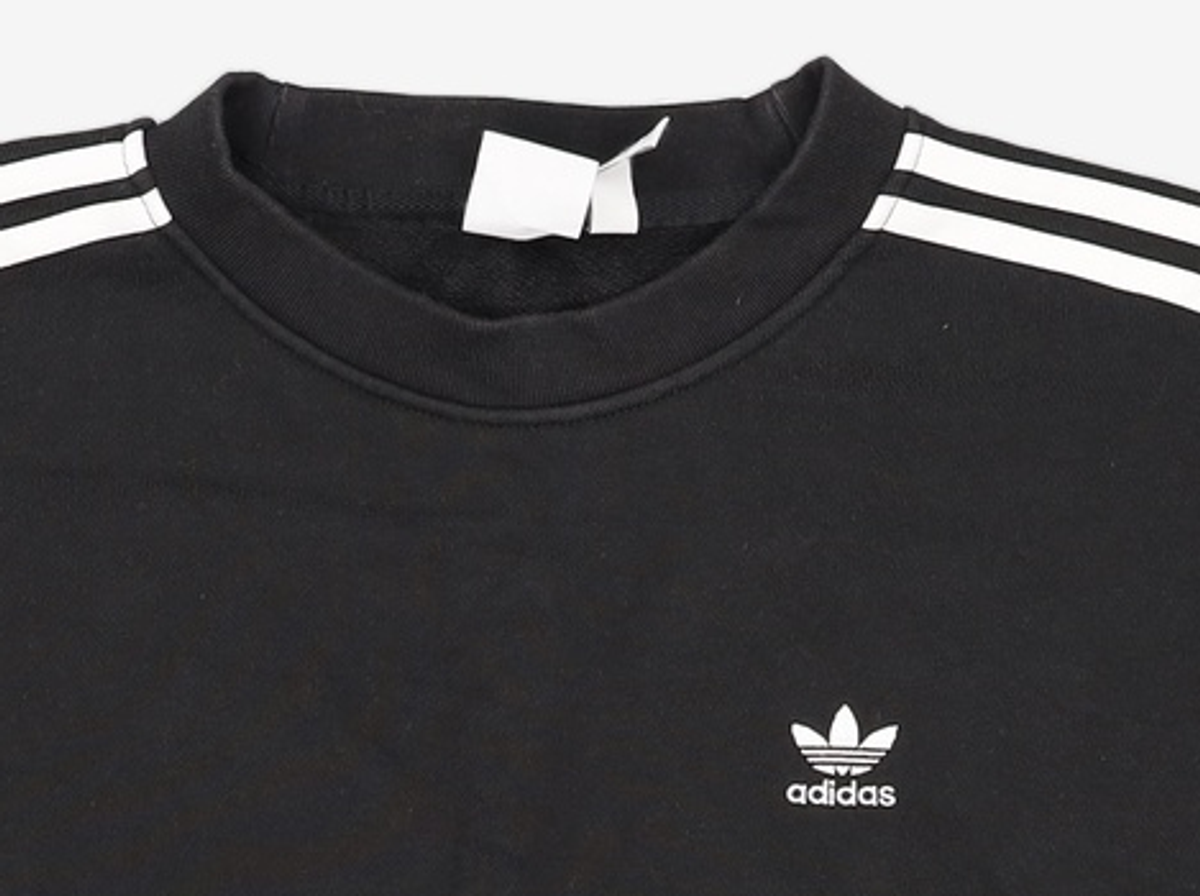 아디다스(ADIDAS) 오버사이즈 스웨트셔츠 - 블랙 / H33539 L
