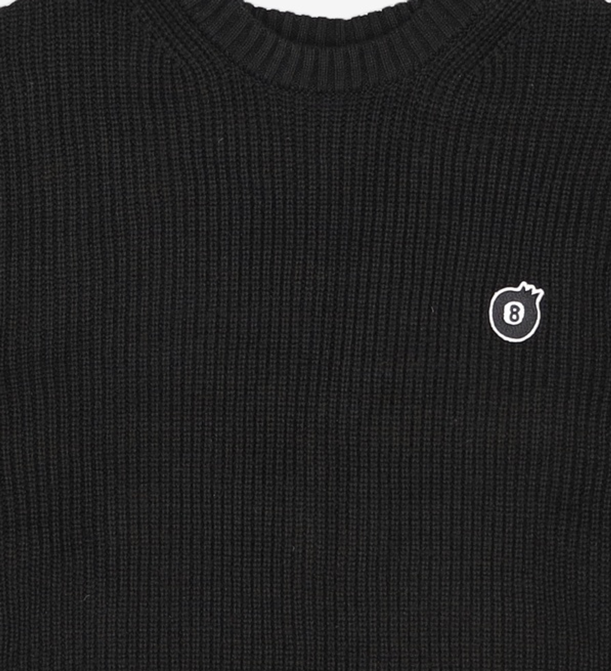 팀코믹스(TIMCOMIX) 8 BALL SMALL LOGO KNIT BLACK 2