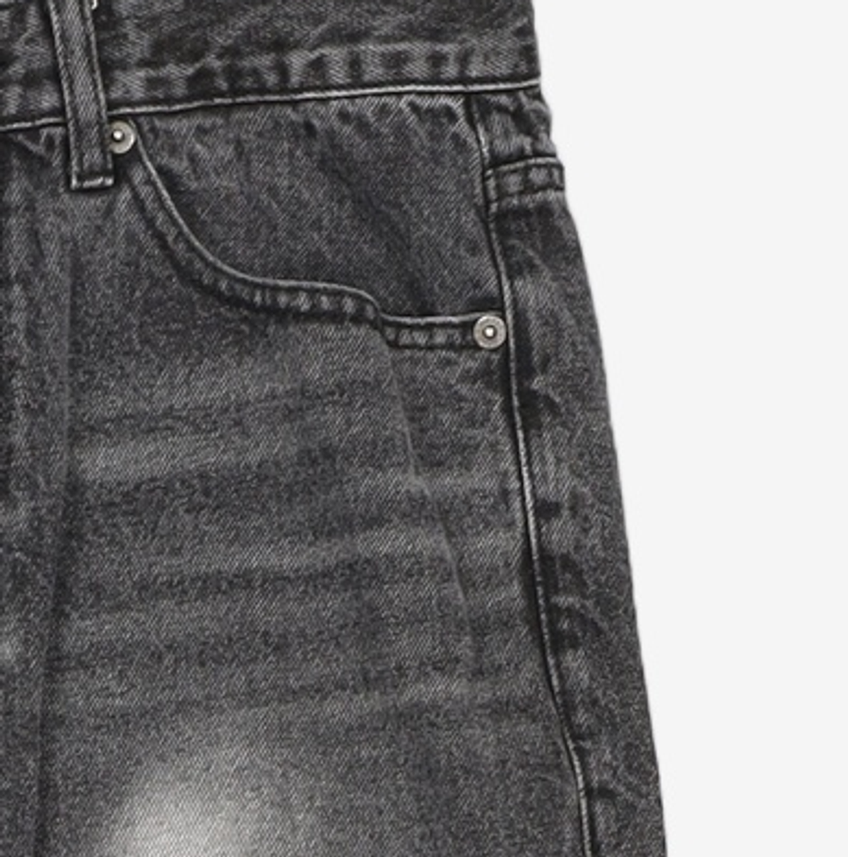 필드워커(FIELDWORKER) MAXIMUM BRUSH WIDE DENIM [BLACK] M