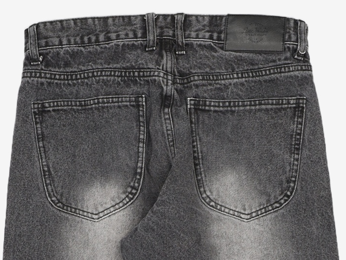 필드워커(FIELDWORKER) MAXIMUM BRUSH WIDE DENIM [BLACK] M