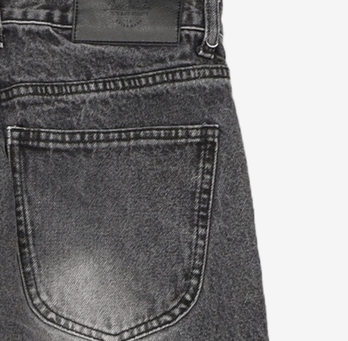 필드워커(FIELDWORKER) MAXIMUM BRUSH WIDE DENIM [BLACK] M