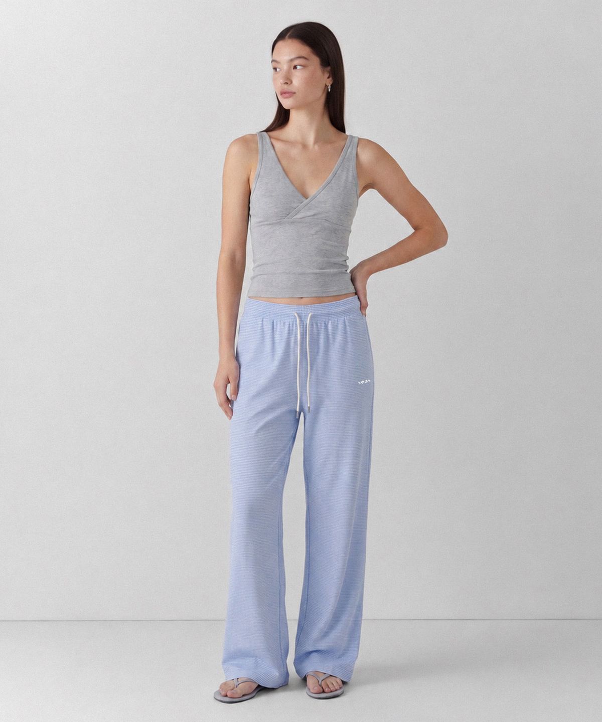 인지액티브(INJIACTIVE) Striped Terry Pants 소라