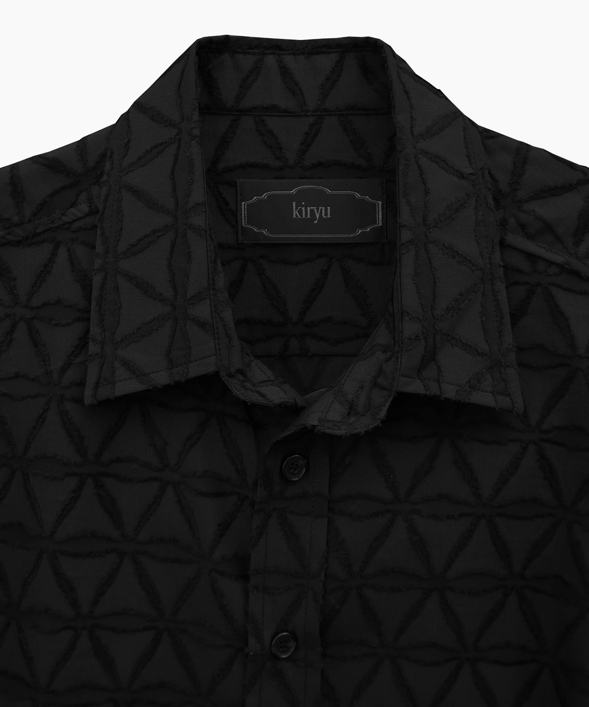 키류(KIRYU) PRISM CUT OFF SHIRT_BLACK