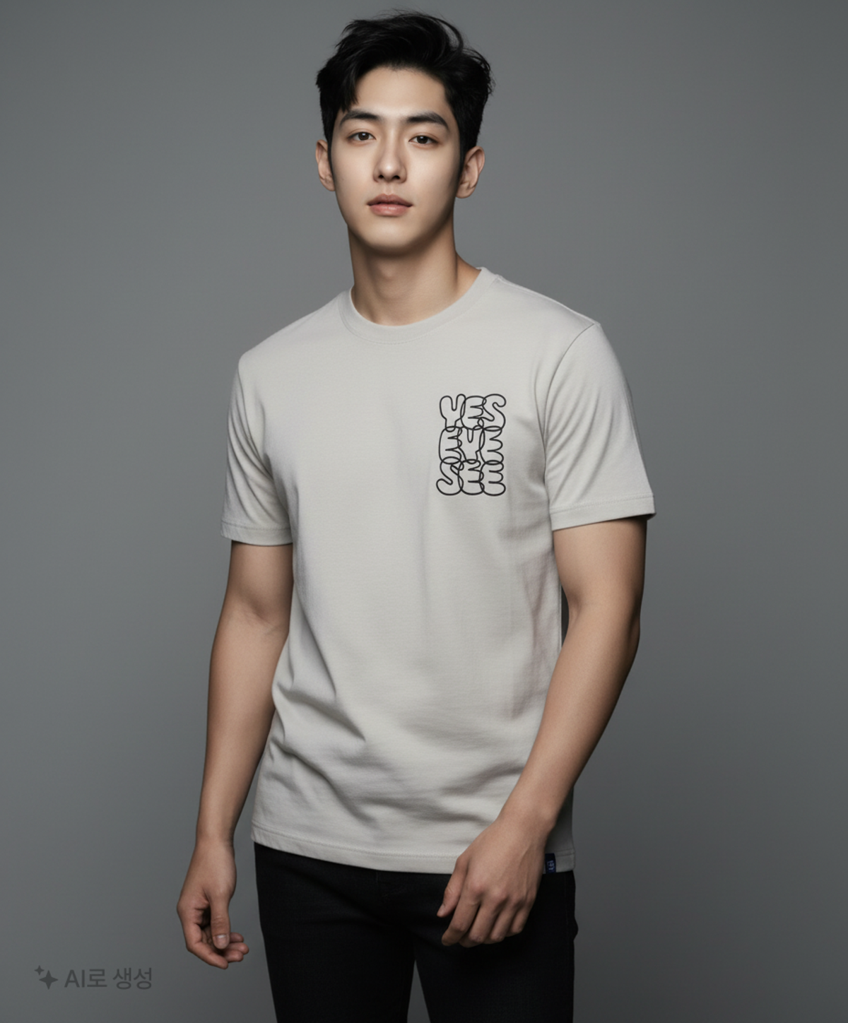 예스아이씨(YESEYESEE) [25SS] C-Logo Tee White S