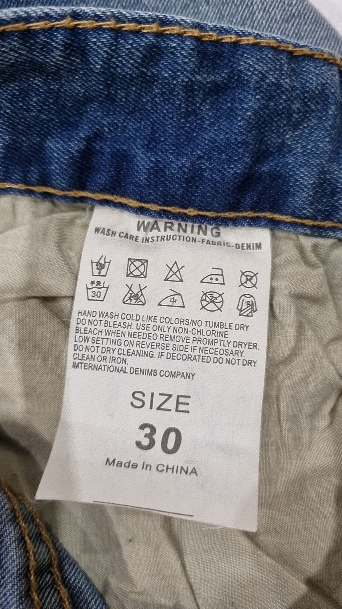 칭롱진스웨어(QINGLONG JEANS WEAR) 청/데님 팬츠 30