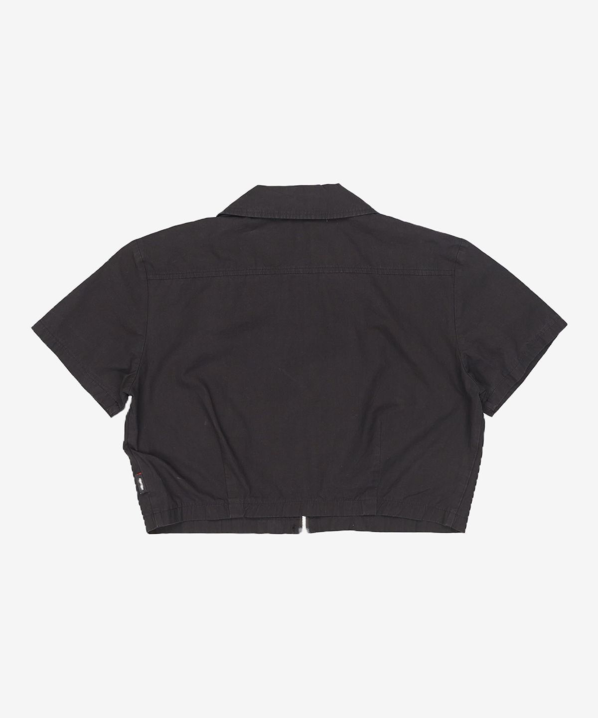 오디너리 홀리데이(ORDINARY HOLIDAY) 카라집업크롭셔츠 COLLAR CROP ZIP-UP SHIRT FREE
