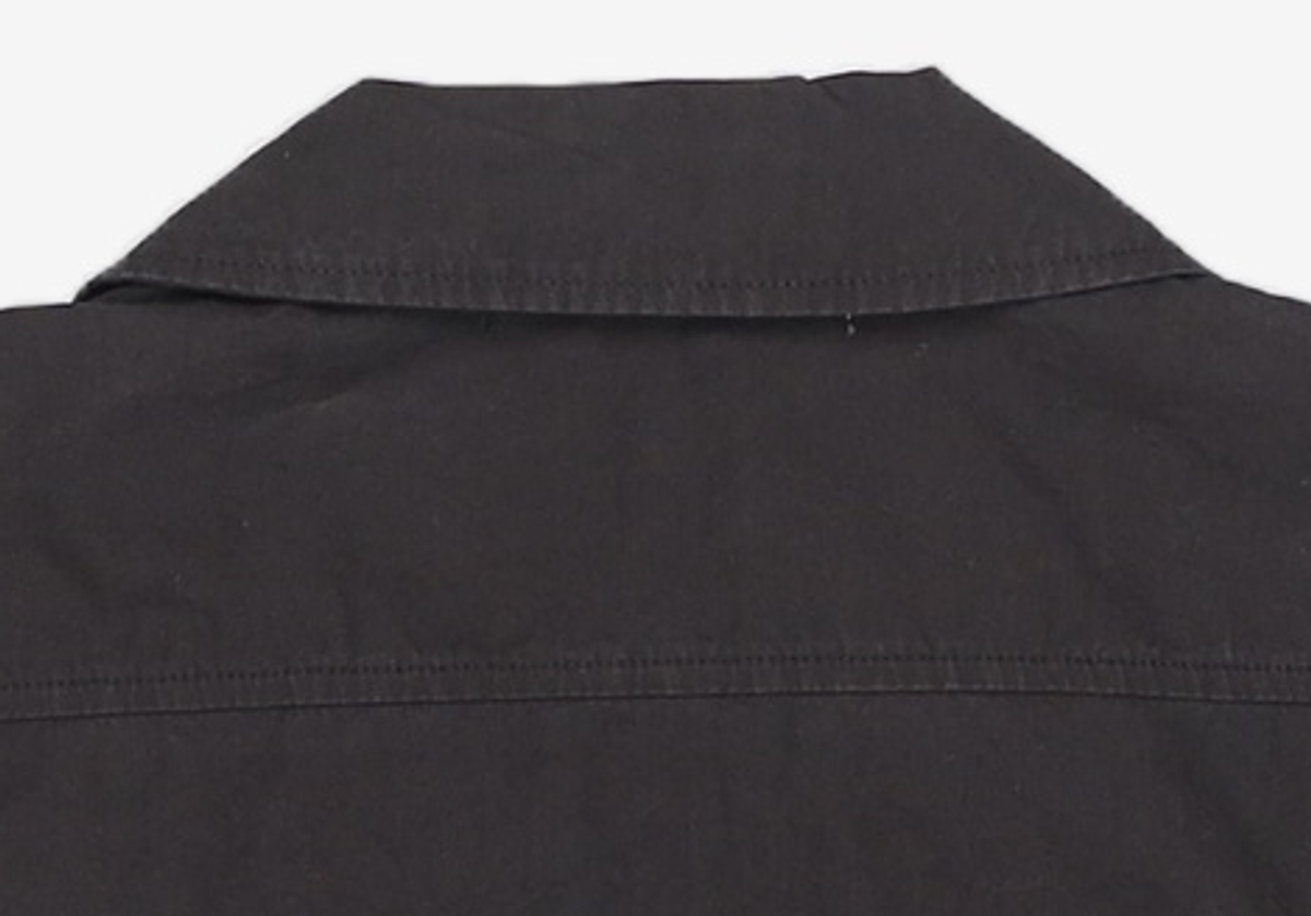 오디너리 홀리데이(ORDINARY HOLIDAY) 카라집업크롭셔츠 COLLAR CROP ZIP-UP SHIRT FREE