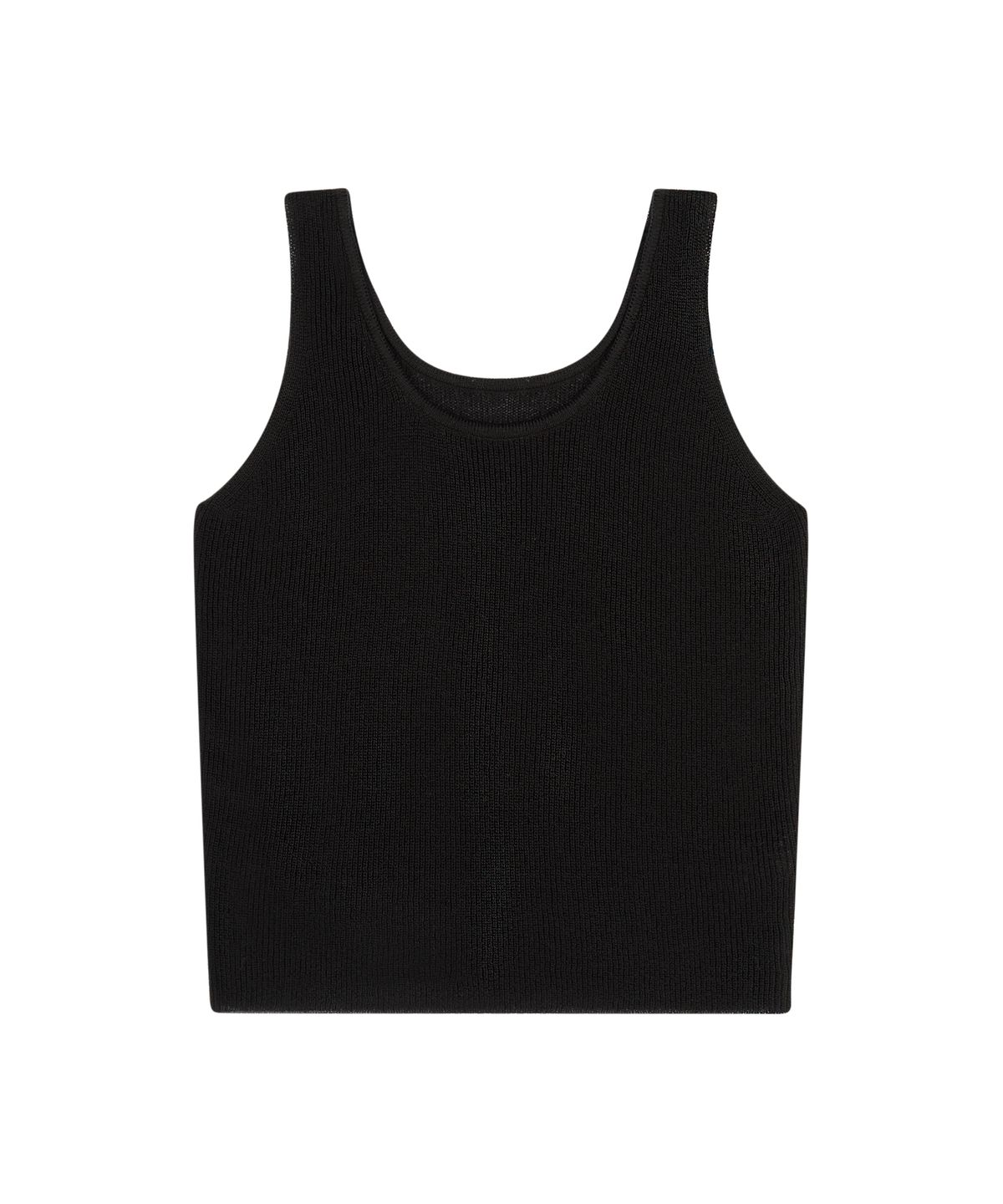 블레티(VLETI) Linen Sleeveless Cardigan Knit Set-up (black)