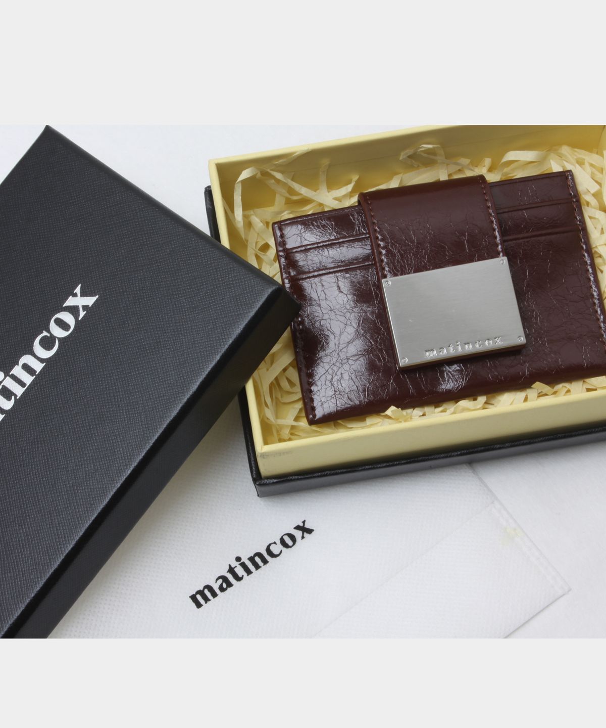 마틴콕스(MATINCOX) Monor Card Wallet - Chcolate