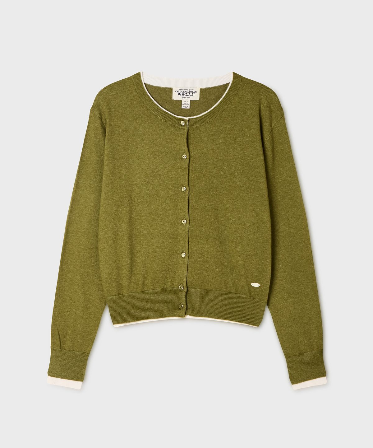 후아유(WHO.A.U) Layered R-neck Cardigan / WHCKG4823F