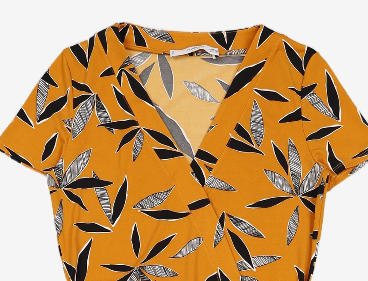 망고(MANGO) 미디 원피스 XS