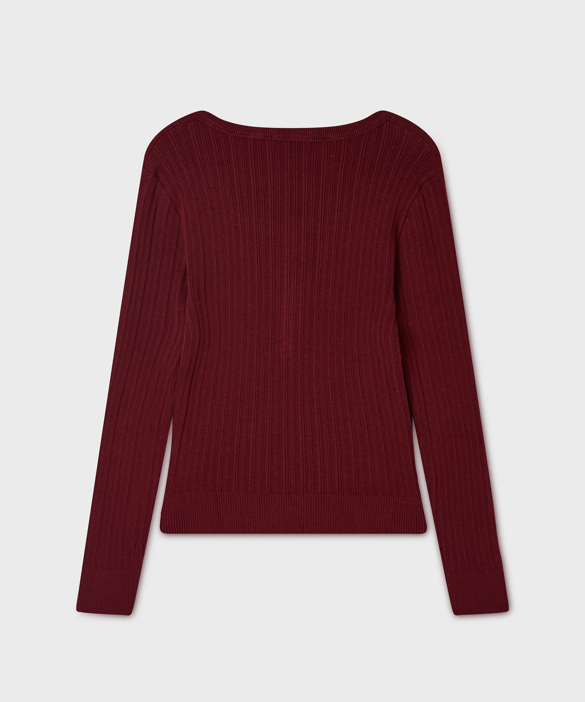 후아유(WHO.A.U) Ribbed Henley neck Pullover / WHKAG4822F