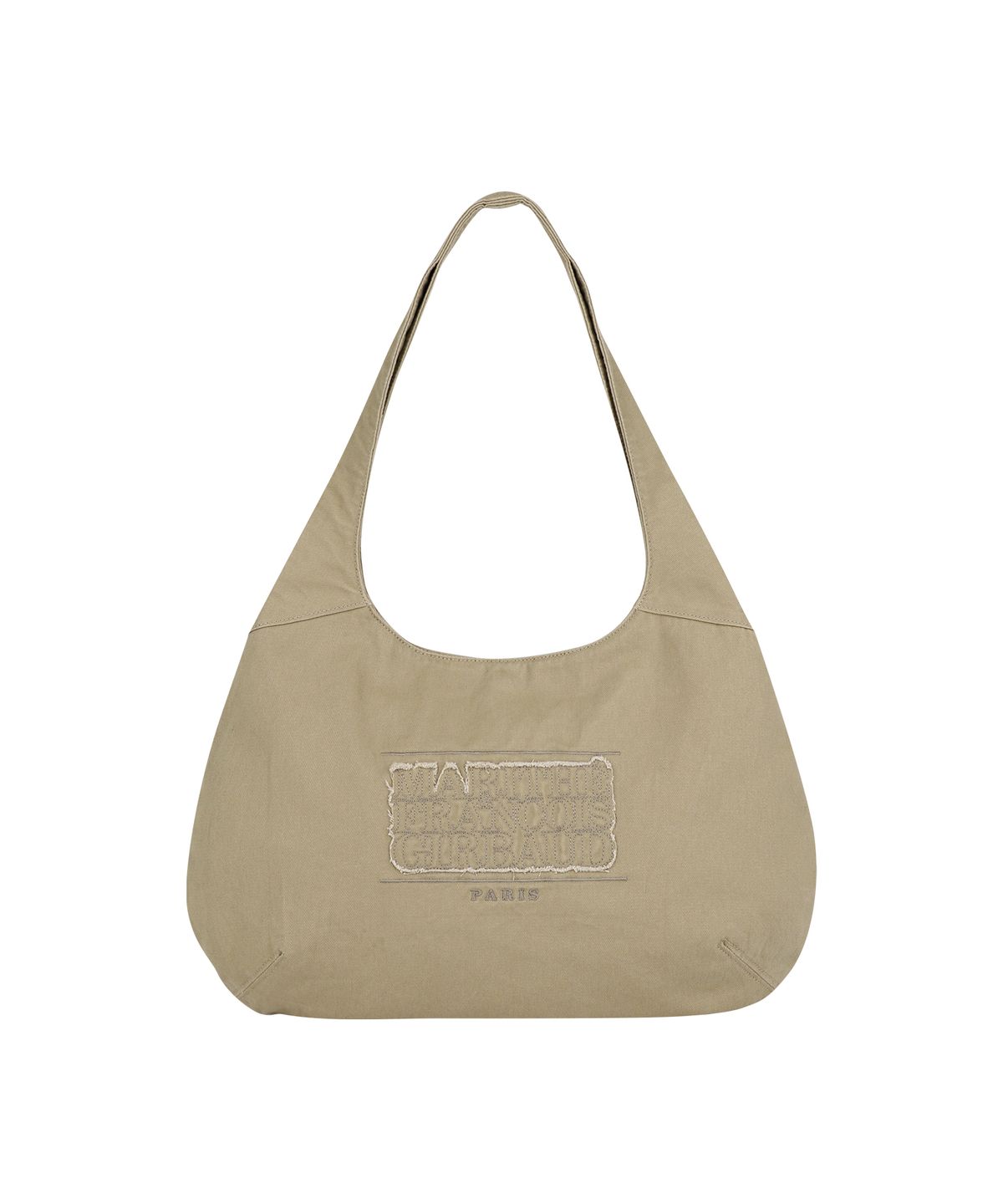 마리떼 프랑소와 저버(MARITHÉ + FRANҪOIS GIRBAUD) CLASSIC LOGO ROUND ONE SHOULDER BAG beige