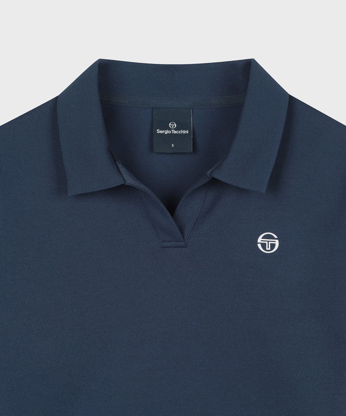 세르지오 타키니(SERGIO TACCHINI) W 크롭 슬림핏 플레잉 폴로 (Navy)