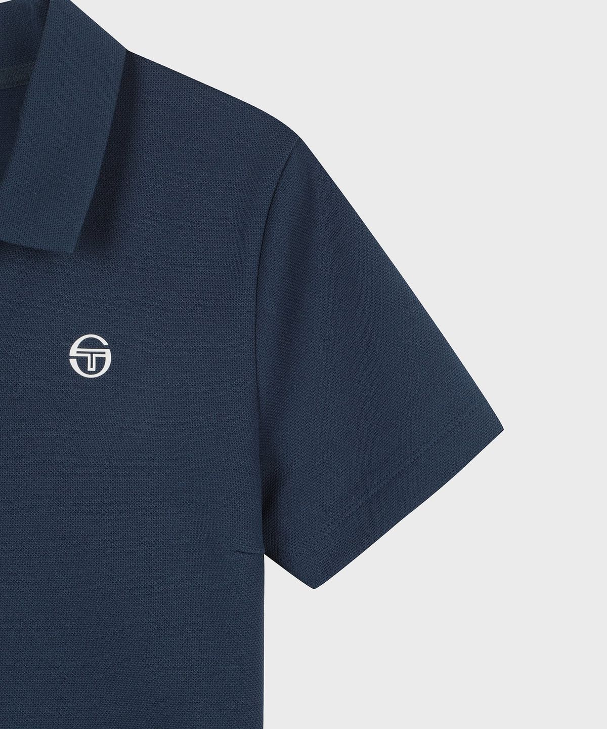 세르지오 타키니(SERGIO TACCHINI) W 크롭 슬림핏 플레잉 폴로 (Navy)