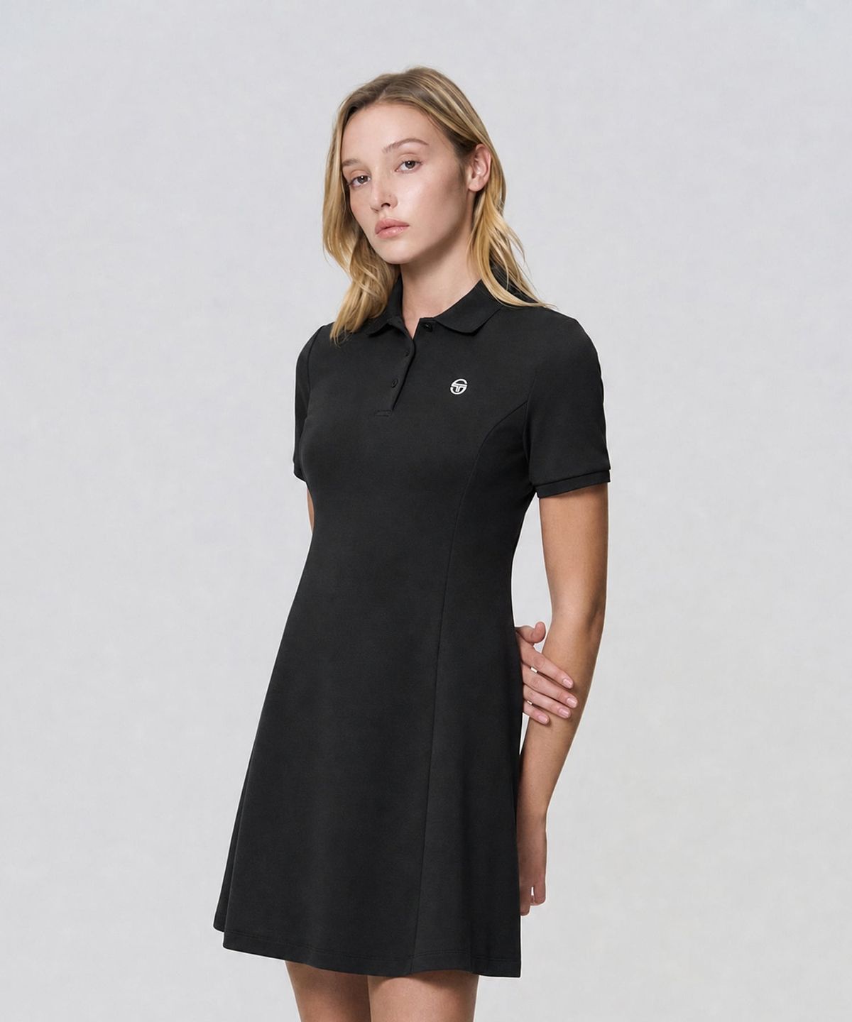 세르지오 타키니(SERGIO TACCHINI) W 피케 폴로 드레스 (Black)