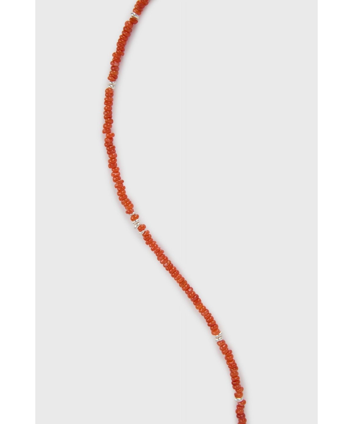 유스(YOUTH) Carnelian Beads Necklace - Orange