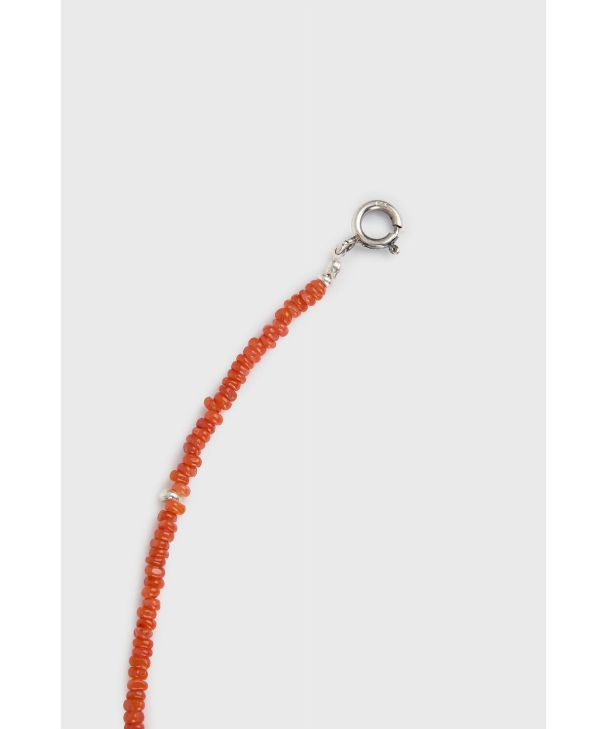 유스(YOUTH) Carnelian Beads Necklace - Orange