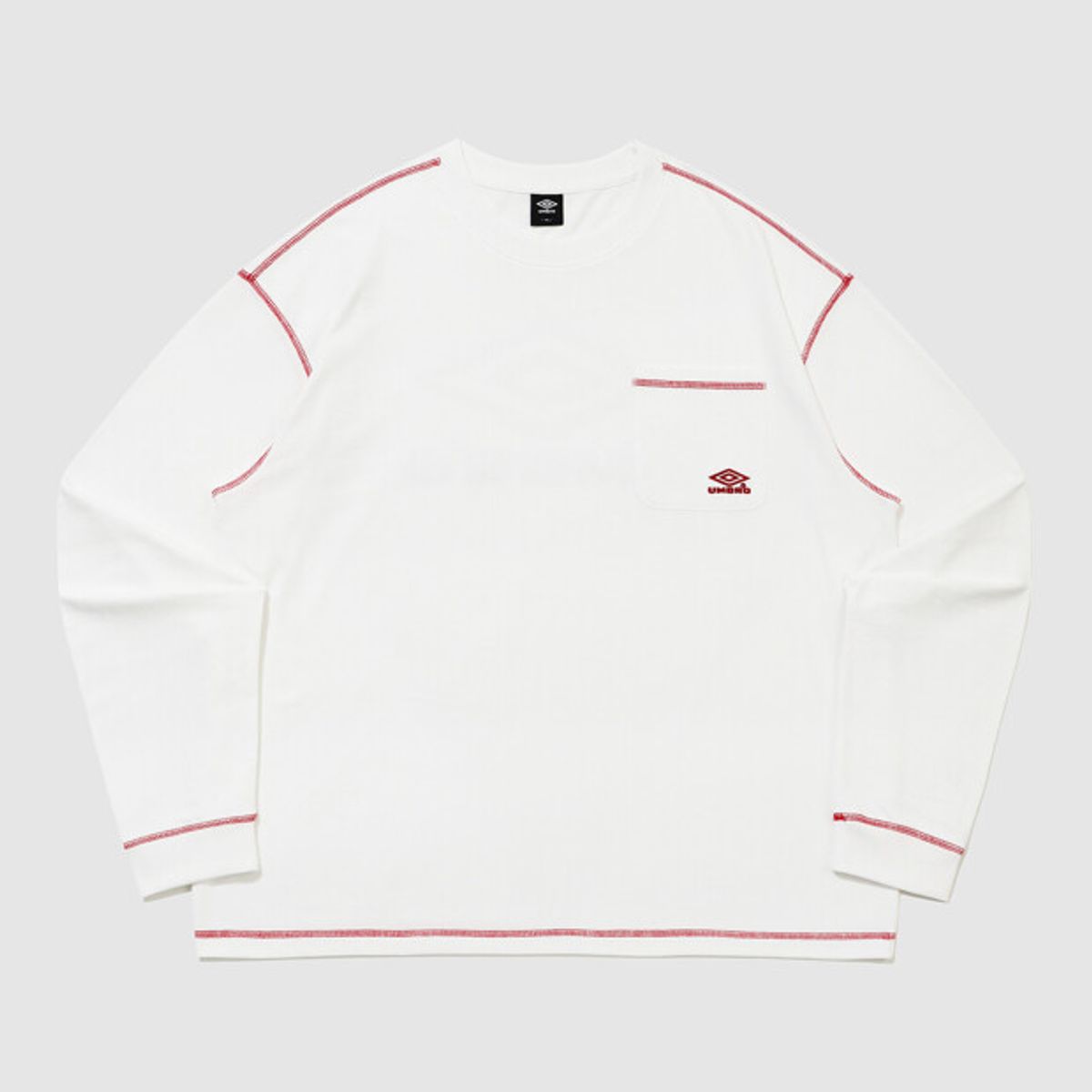 엄브로(UMBRO) 크리스피 타슬란 긴팔티 화이트 UR321CRL91