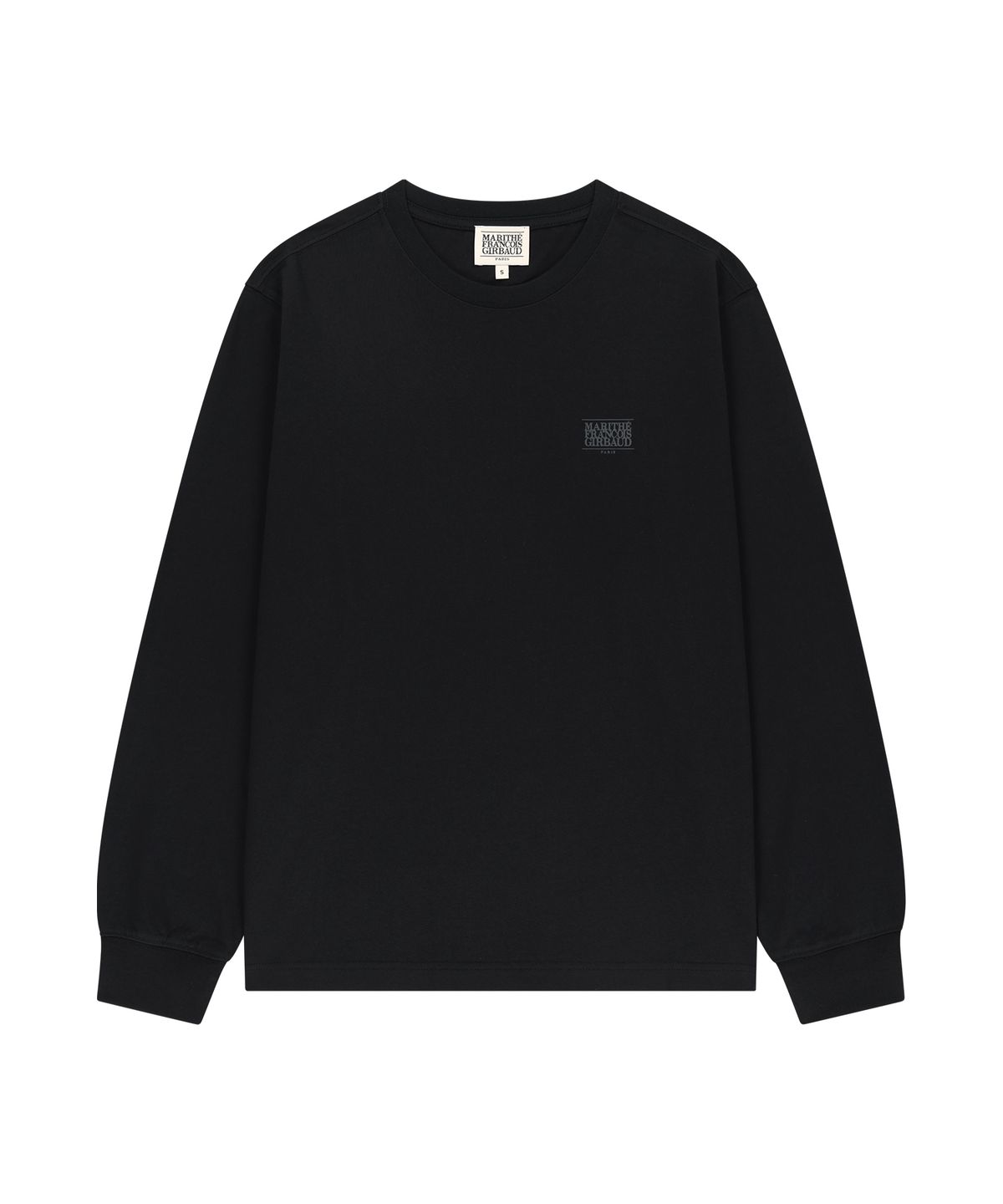 마리떼 프랑소와 저버(MARITHÉ + FRANҪOIS GIRBAUD) SMALL CLASSIC LOGO LONG SLEEVE TEE black