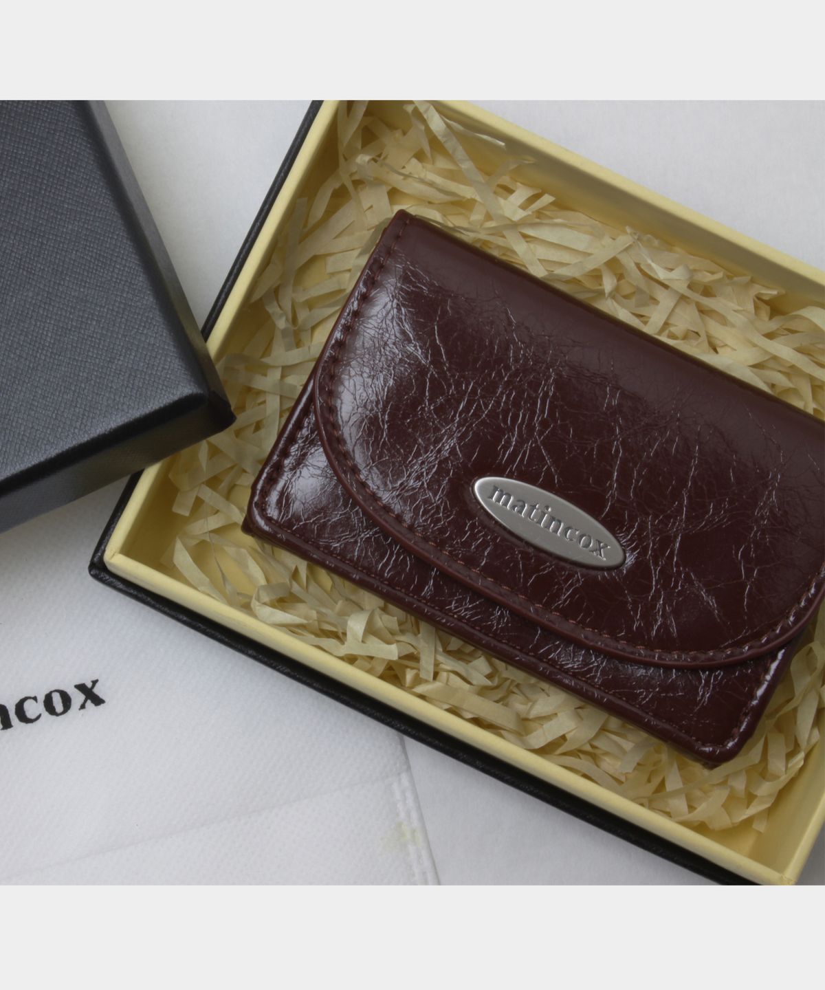 마틴콕스(MATINCOX) Compact Fold Wallet - Chcolate