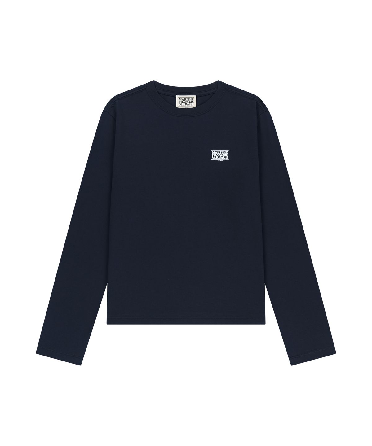 마리떼 프랑소와 저버(MARITHÉ + FRANҪOIS GIRBAUD) W SMALL CLASSIC LOGO LONG SLEEVE TEE navy