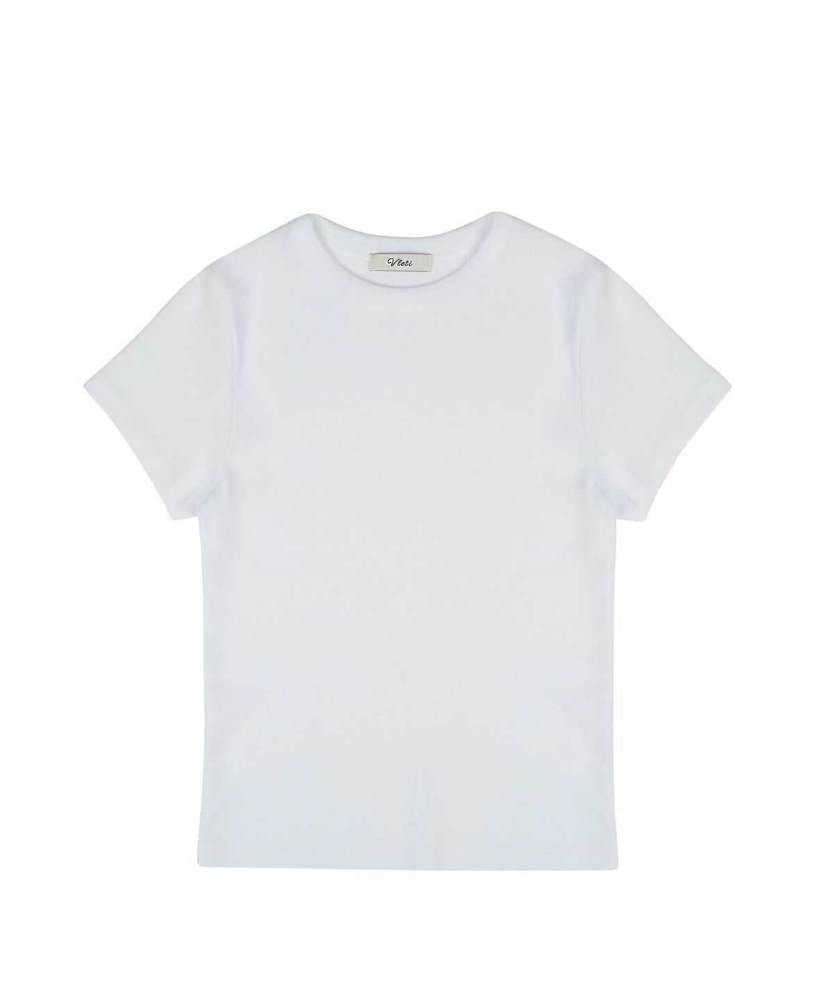 블레티(VLETI) Cotton Basic Half Tee (white)