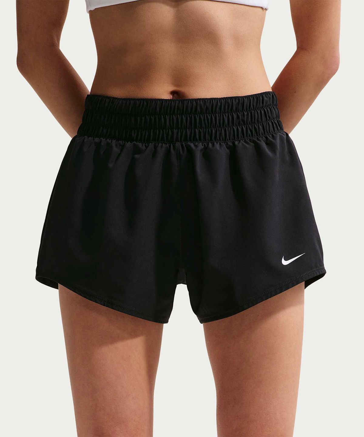 나이키(NIKE) 드라이 핏 원 미드라이즈 3인치 브리프 라인드 쇼츠 W - 블랙:화이트 / DX6011-011