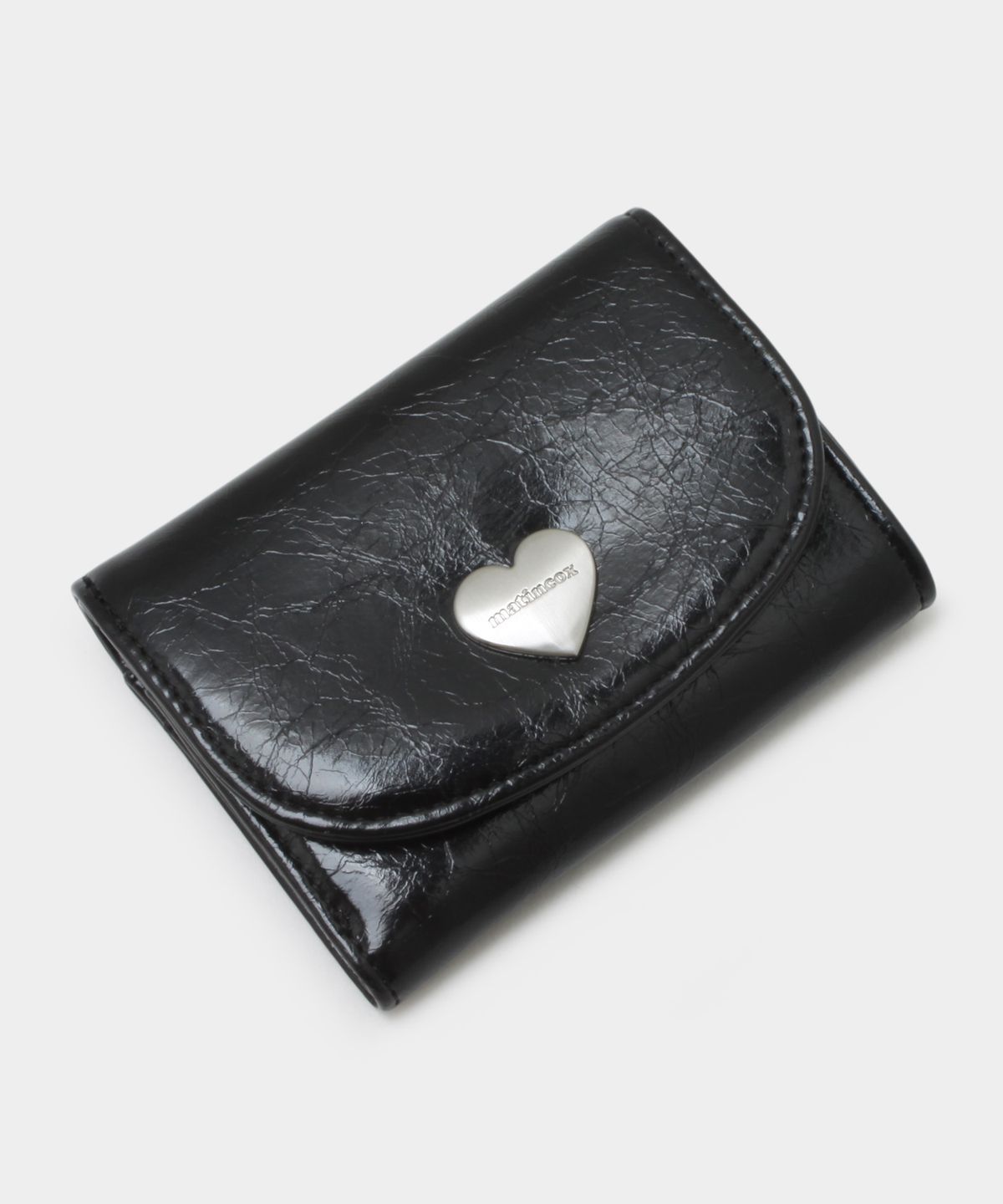 마틴콕스(MATINCOX) Heart Fold Wallet - Black