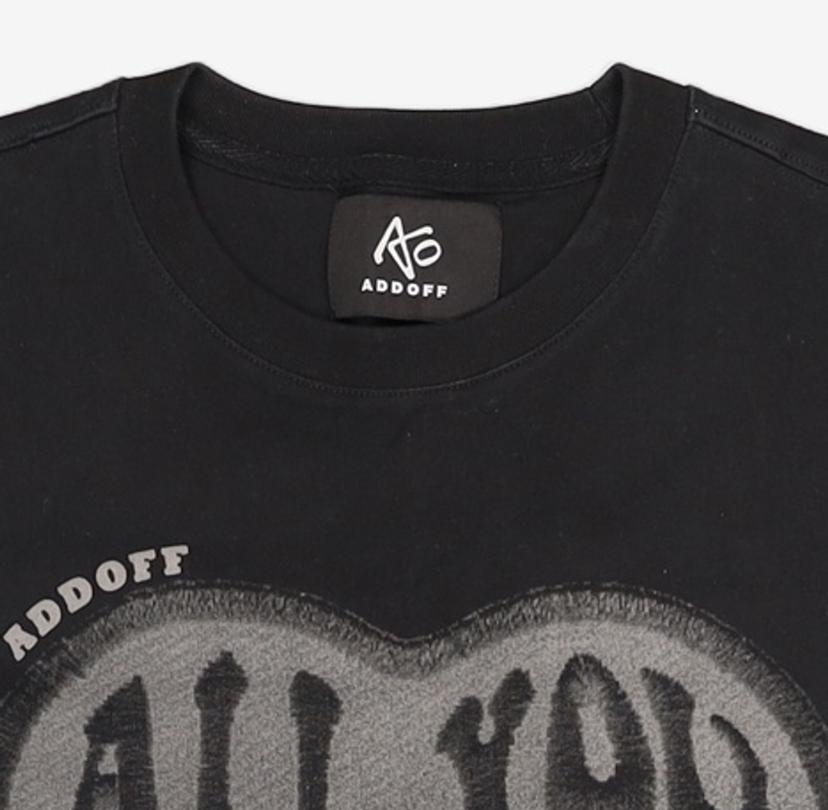 애드오프(ADDOFF) NEED LOVE T-SHIRT BLACK S