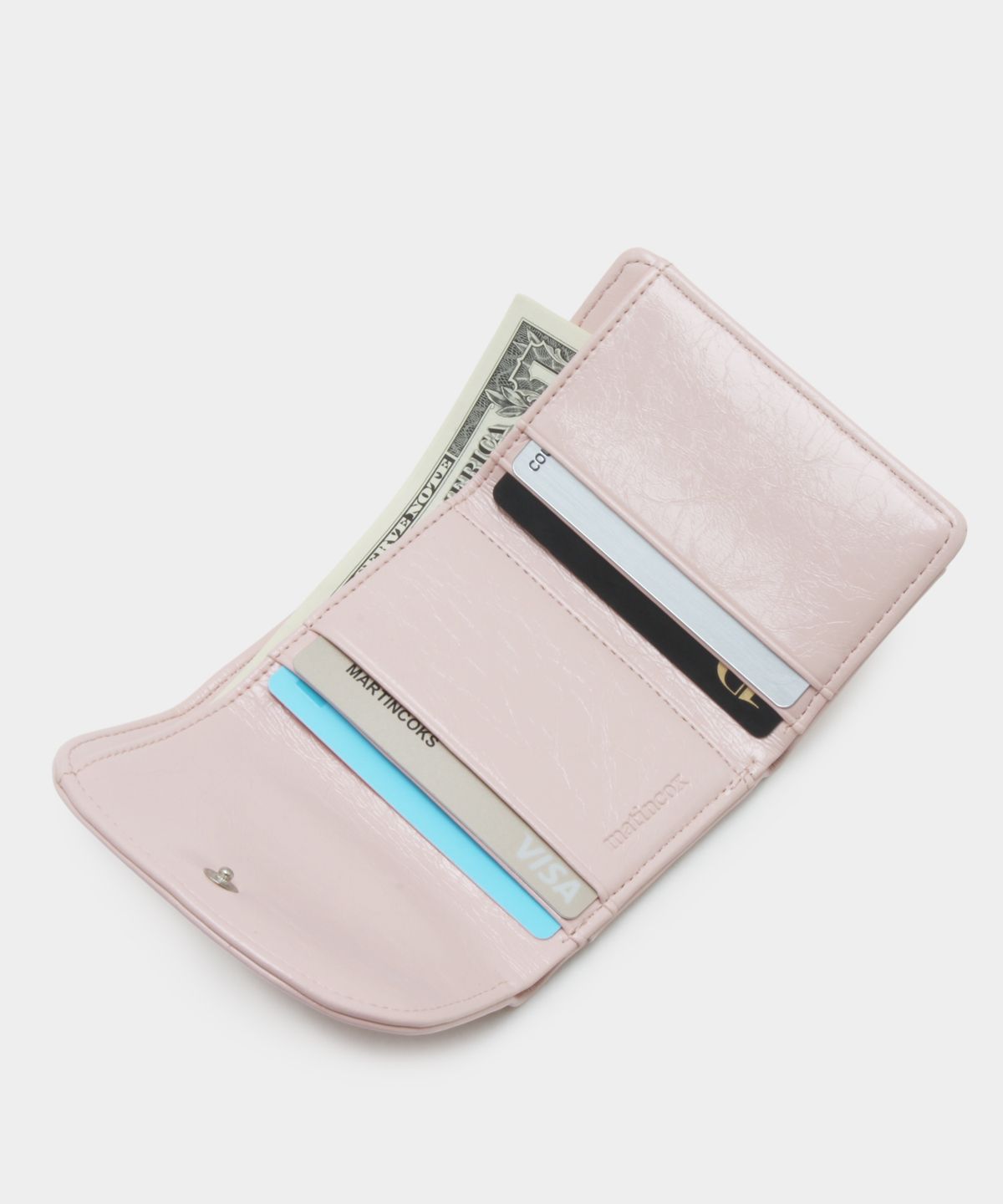 마틴콕스(MATINCOX) Heart Fold Wallet - Softpink